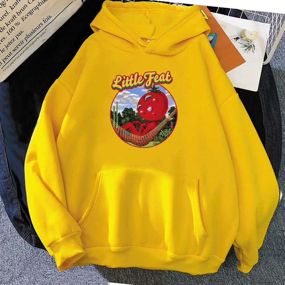 Толстовки с принтом томатов Little Feat Moletom Feminino для женщин и мужчин, зимние удобные толстовки с готической модой и принтом Sudaderas