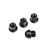 RAYS 74130000220BK 17HEX Racing Nuts M12 X 1.5 BK (Black) 1.0 Inches (25 Mm) (Short Type) 4 Pack