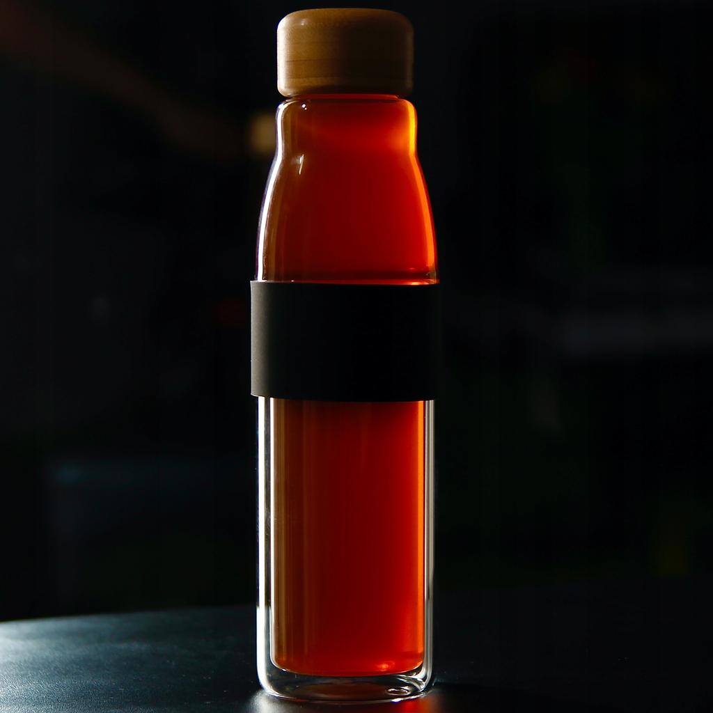 GLASS ECO THERMAL WATER BOTTLE 450 ml