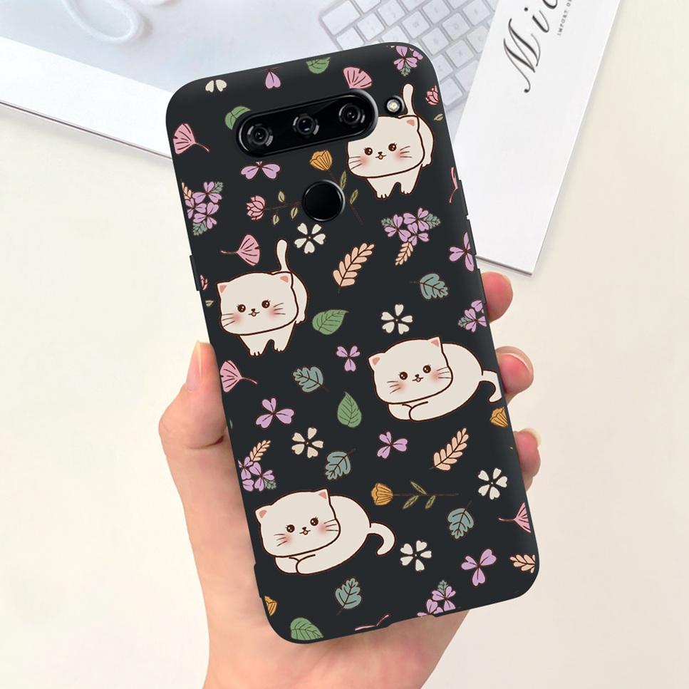 Case For LG V40 ThinQ Cartoon Astronaut Dinosaur Soft Silicon Black Cover For LG V50 V50S ThinQ 5G LG V30 2017 Bumper Phone Case
