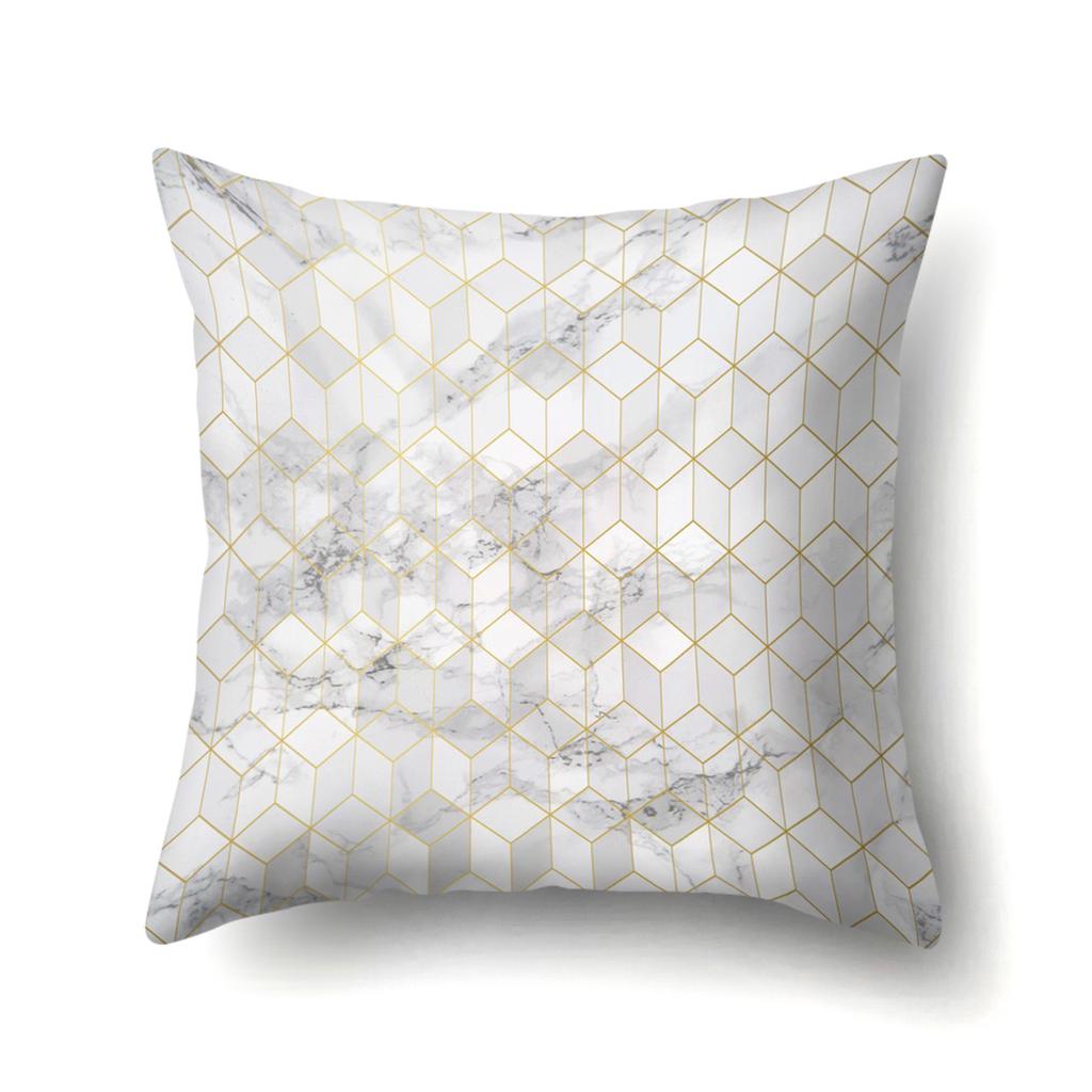 Geometric Marble Pattern Polyester Pillow Case European and American Fashion Simple Pillow Case