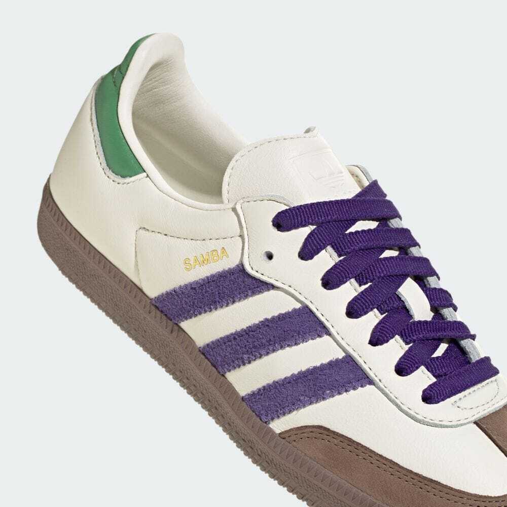 ID8349 adidas Originals Samba OG Off White Collegiate Purple Preloved (Женский)