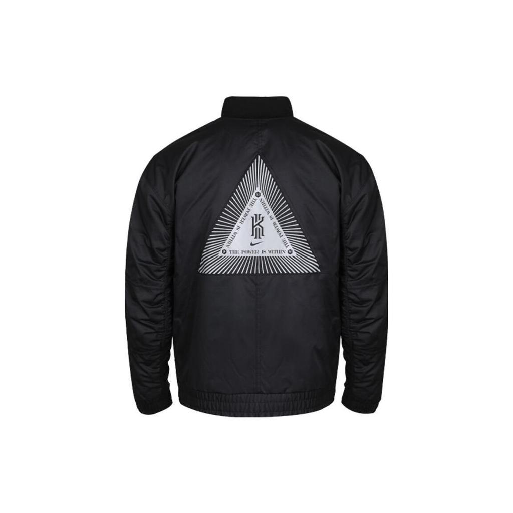 Nike Мужская куртка с воротником-стойкой и молнией с цветными блоками, черная CU8921-010