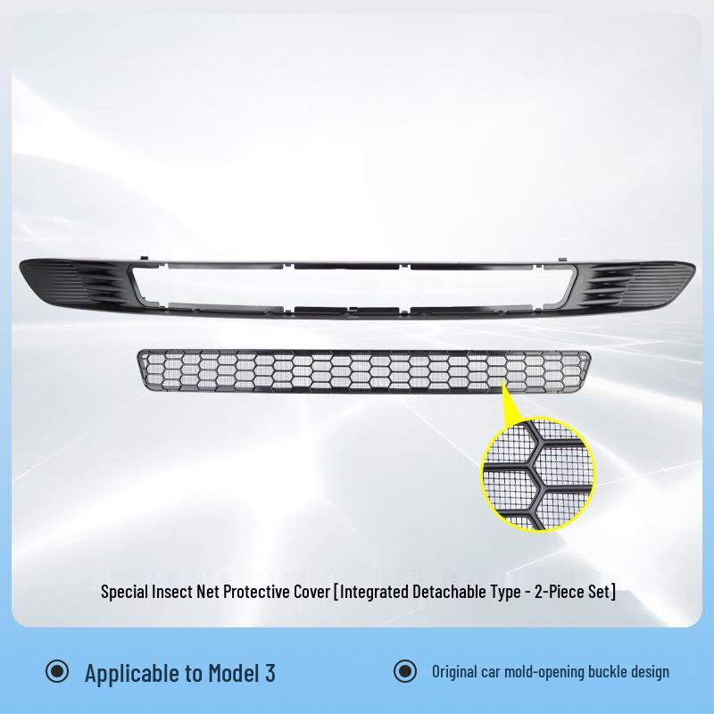 Tesla Model Y/3 Removable Insect Net | Air Inlet Protective Cover | Car Accessory