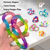 Веселые Образовательные Сенсорные Игрушки-Спиннеры Твисти Кнот Цепочка Деформируемая Креативная Игрушка для Снятия Тревоги и Стресса Ребенок Подросток СДВГ