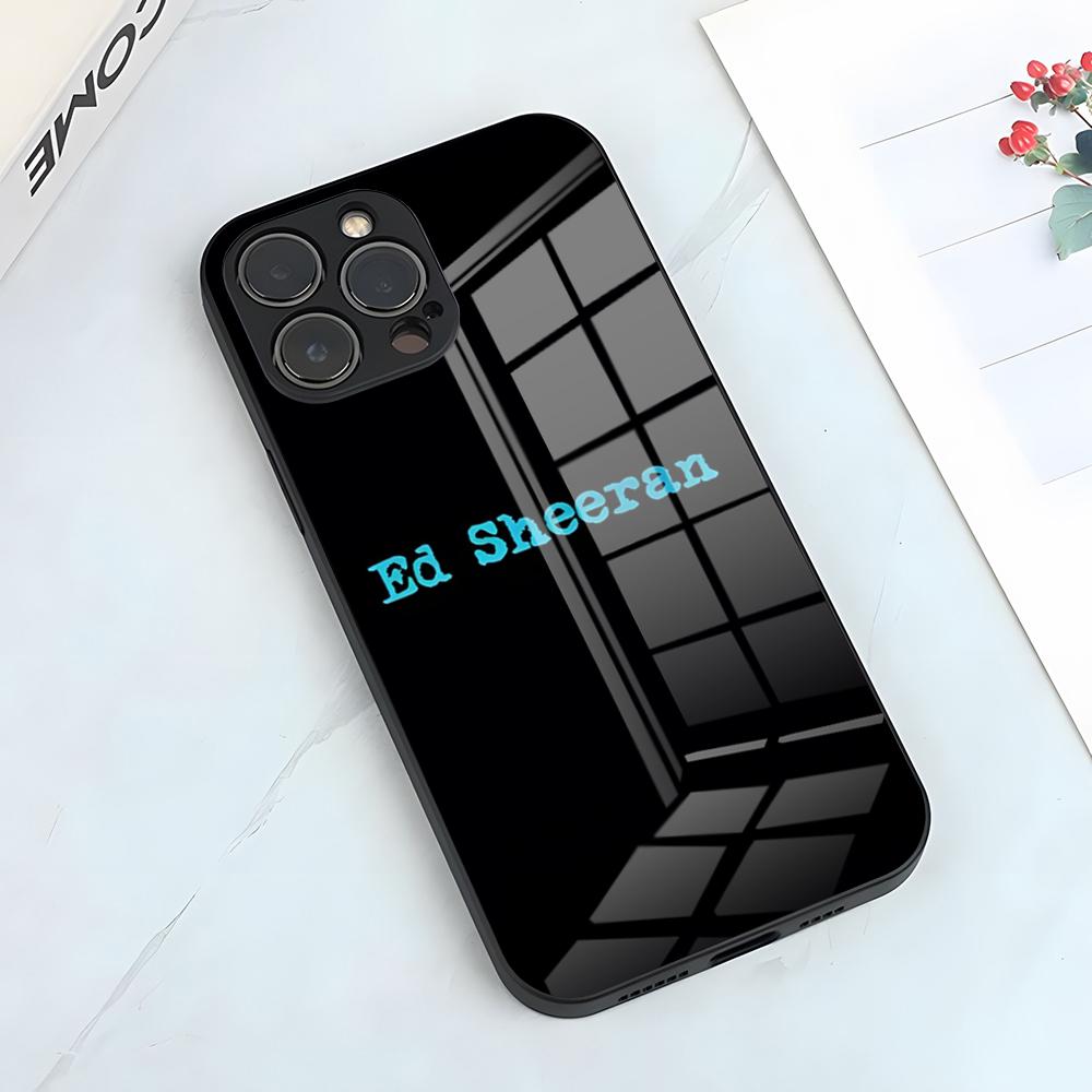 Чехол для телефона певца Эда Ширана для iPhone 17 Pro Max 15 Pro 16 14 Plus 12 13 Mini 11 Pro Ударопрочная стеклянная крышка