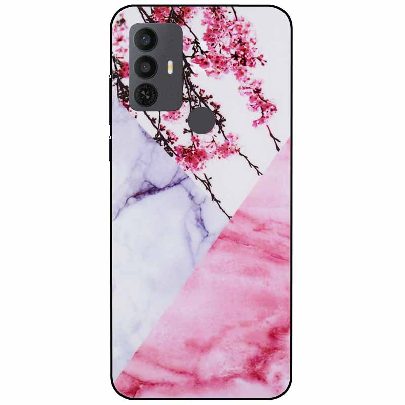 Phone Cover For Alcatel 1V 2021 Case Silicone Lovely Black Bumper Soft TPU Coque for Alcatel 1V (2021) 6002A 6002D 1 V Shells
