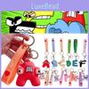 Lore Alphabet Keyring Stickers Toys Keychain Pendant Figures Kids Gift Christmas
