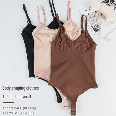 Женский комбинезон Cross-Border с регулируемым открытым шаговым швом, утягивающим живот и бесшовными стрингами