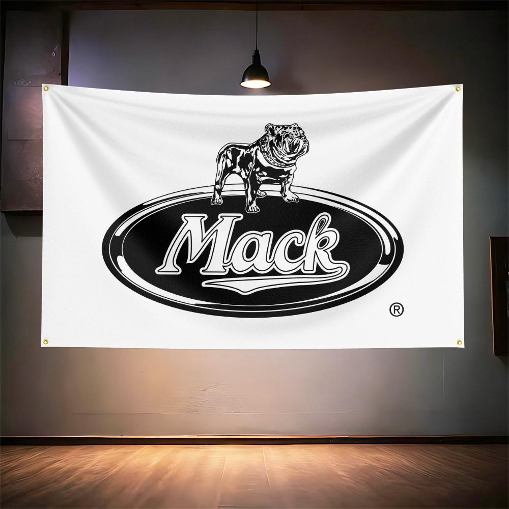 Macks Truck Fans Flag 3x5ft 90x150cm For Truck Garage Bar Wall Decor Banner