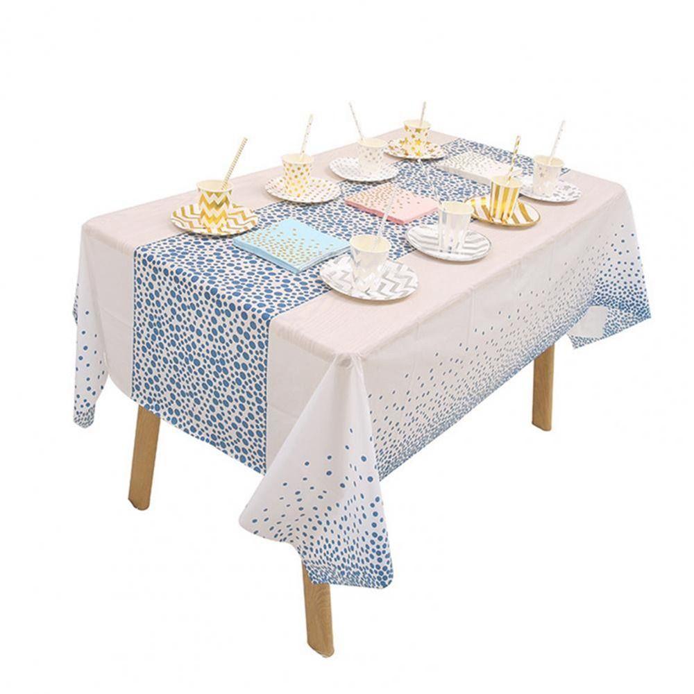 Plastic Disposable Table Decor for Party Tablecover Picnic Cloth Tablecloth Table Runner