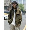 2024 Letter Long Sleeve Shirt Japanese Hong Kong Style Ins Loose Shirt Boys Summer Trendy Versatile Casual Coat
