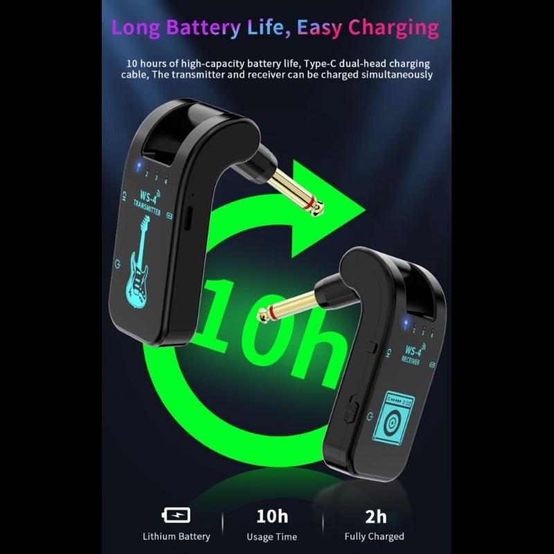 Wireless Guitar Transmitters Receiver 2.4GHz Sound Wireless Transmitters Receiver