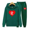 Модный комплект из 2 предметов с принтом, комплект из двух предметов, мужские и женские толстовки с принтом, спортивные костюмы, штаны для бега, толстая теплая одежда для мужчин