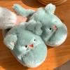 Fashion Women Cat Slippers for Autumn Winter Outwear Fashionable Cartoon Cute Anti Slip Baotou Soft Comfortable Cotton Shoes 2024