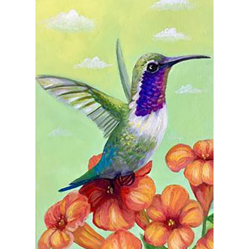 5D DIY Алмазная картина Птица Пейзаж Полный Круглый Алмазная вышивка Набор для вышивки крестом Мозаика Украшение со стразами Подарок