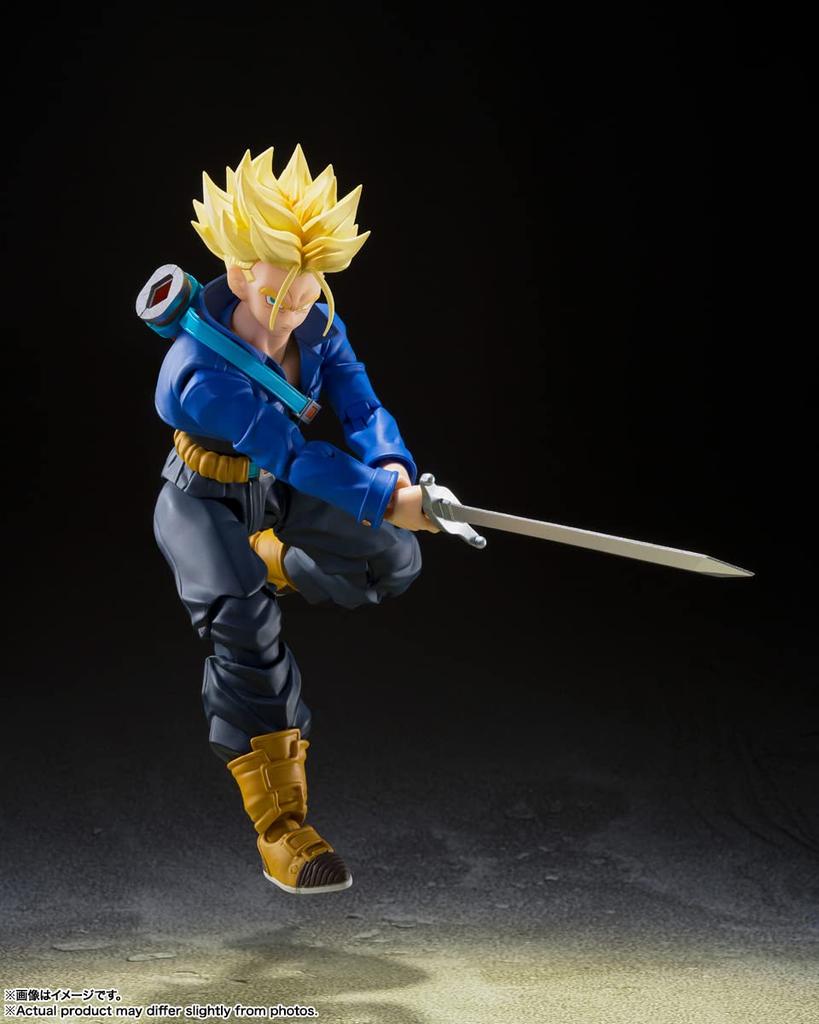 TAMASHII NATIONS Dragon Ball Z Super Saiyan Trunks The Boy from the Future 140mm PVC ABS Painted Movable Figure S.H.Figuarts - - Approx. &