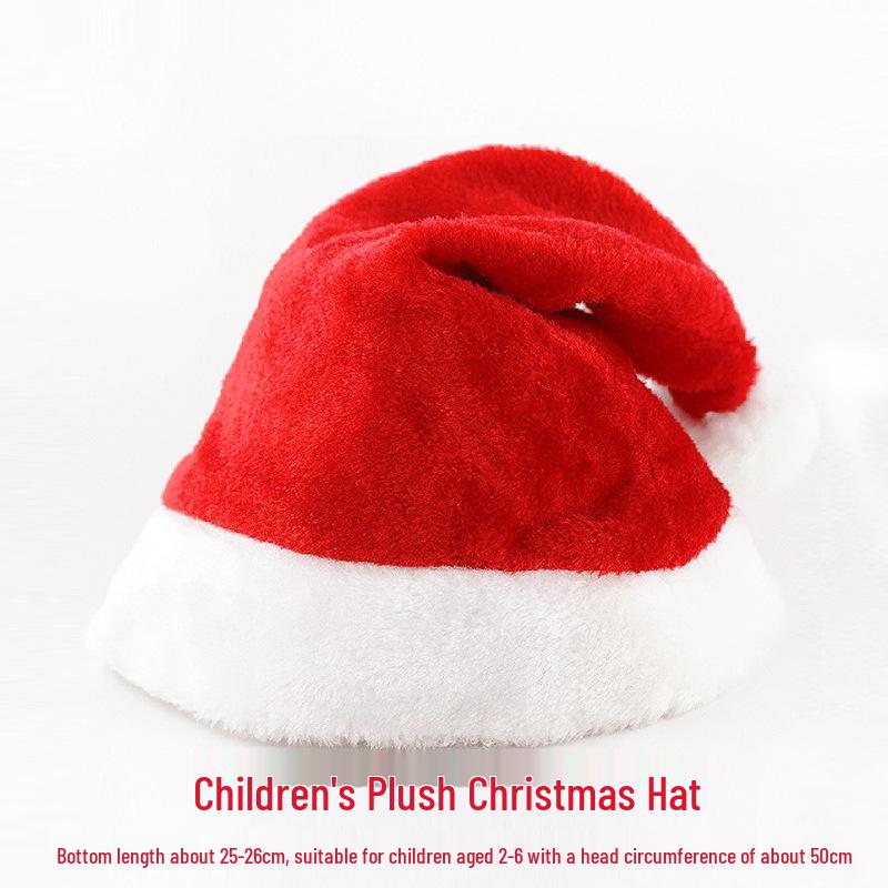 Extra Large Deluxe Plush Santa Hat - Thick, Long, Christmas Decoration
