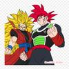 Patches For Clothes Bag Iron On Thermal Stickers Cartoon Bardock Goku Pattern Washable Heat Transfer