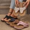 Fashion Women Slippers Outdoor Flip Flops Summer Beach Wedge Sandals Casual Flower Slippers Non-slip Platform Walking Shoes Slides Women