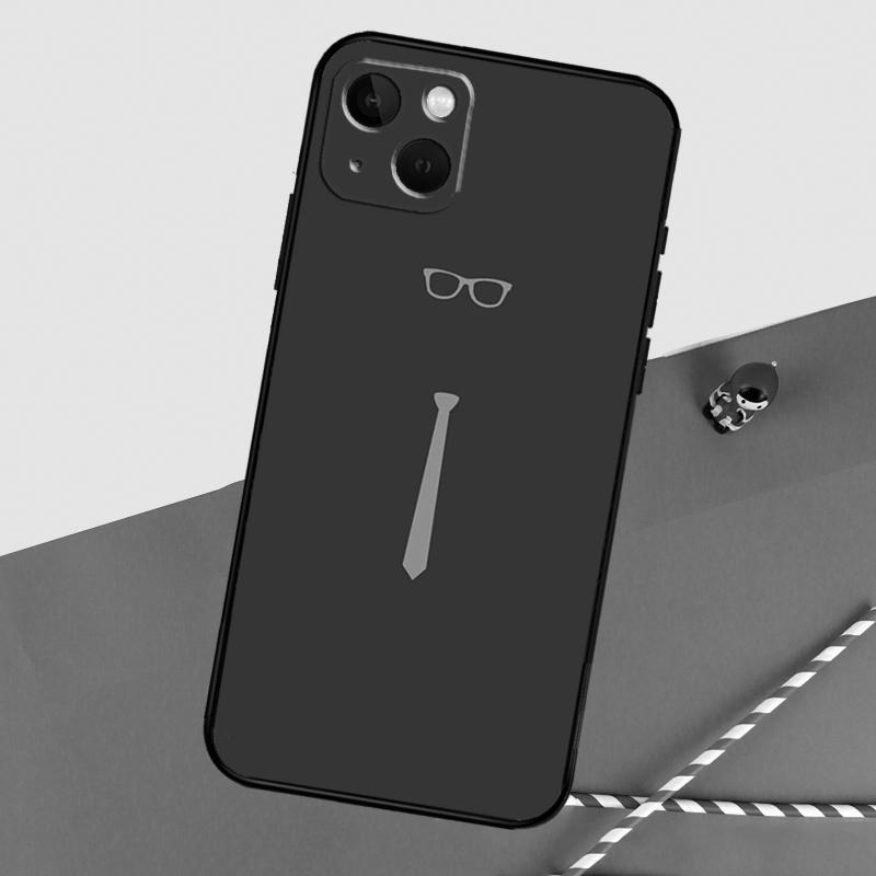 Suit and Tie Phone Case For iPhone 16 Pro Max 12 13 Mini 11 14 15 Pro Max XR 15 16 Plus 16e Back Cover