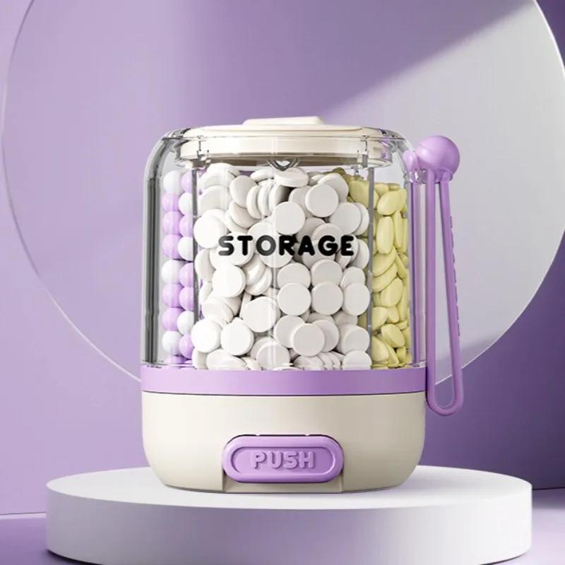 Airtight Pill Organizer With Lanyard Portable Moisture Resistant Pill Box For Vitamins Fish Oil Pills Supplements And Small Item