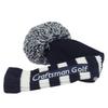 Craftsman Golf Head Cover 4 Piece Set Number Embroidery (1FFH) Club Cover for DriverFairway WoodHybrid Knit Number Tag Blue White