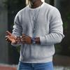Men's Sweater Solid Fashion Round Neck Long Sleeve Knitted Top