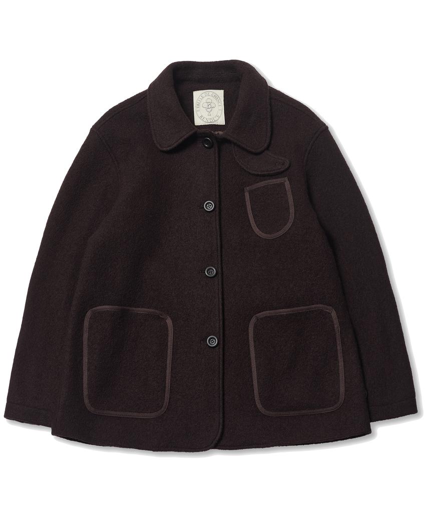 BENDLS Boucle Half Coat - Dark Brown