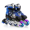 Роликовые коньки, роликовые коньки, светящиеся роликовые коньки, для начинающих, для мужчин и женщин, прочные, дышащие, безопасные, для улицы, тихие, регулируемый размер, для взрослых