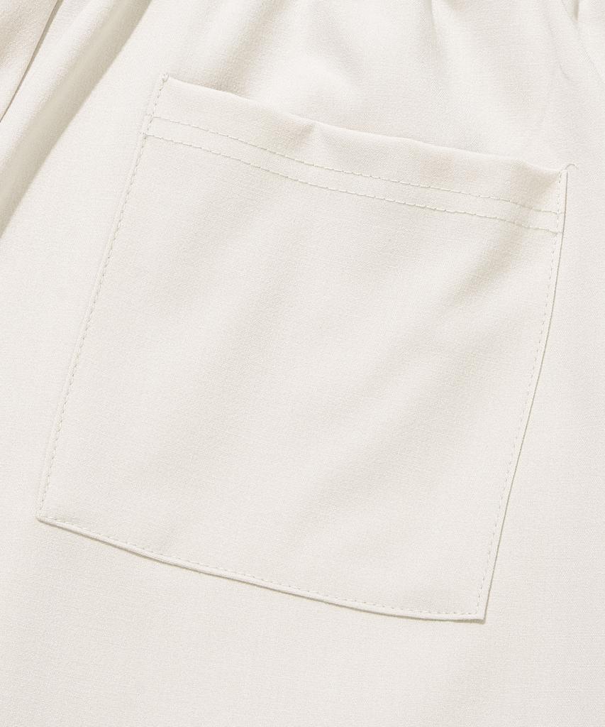 AGOD Wide Banding Slacks [Cream]