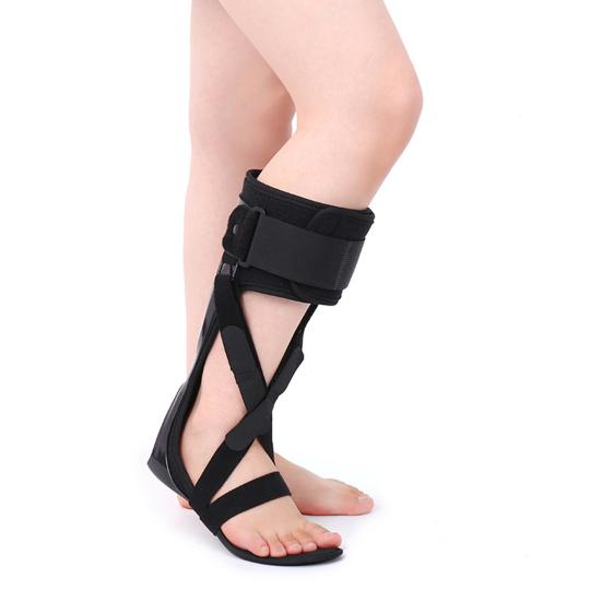 Drop Foot Stabilizer Ankle Brace with Adjustable Strap Soft Lining Wear Resistant Pain Relief Ergonomic Foot Support Brace