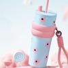 Star Flower Print Vacuum Thermos Cup Fashion Water Bottle Large Capacity Insulation Cup  Car