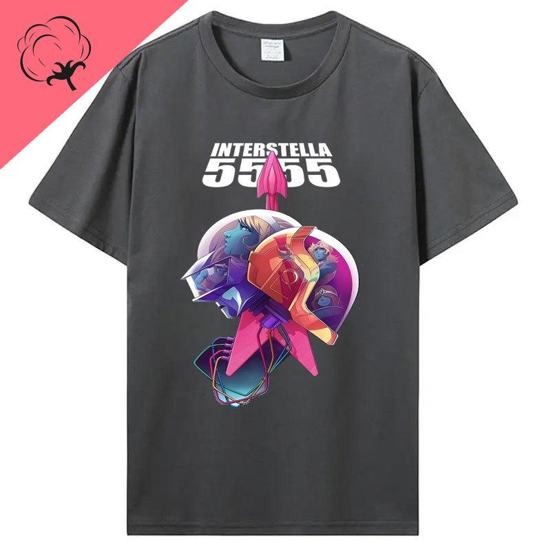 Camisetas Daft Punk Graphic Tshirts Popular Fashion Music Lover Gift Punk Band Cotton Short Sleeve Print Unisex Clothing