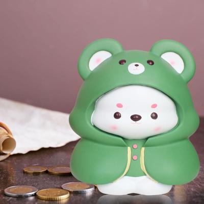 Милая фигурка медведя, копилка, нежный домашний декор, праздничный подарок, банка для денег на день рождения