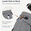 Static Rivited Fashion Collared Wool Pet Coat,Vintage Horn Button Wool Blend Dog Coat Thick Warm Two‑leg Pet Jacket Turn‑down Collar Pocket