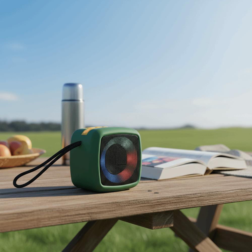 360 Stereo Sound Portable Speaker Rechargeable Battery Wireless Speakers Loudspeaker Outdoor Use