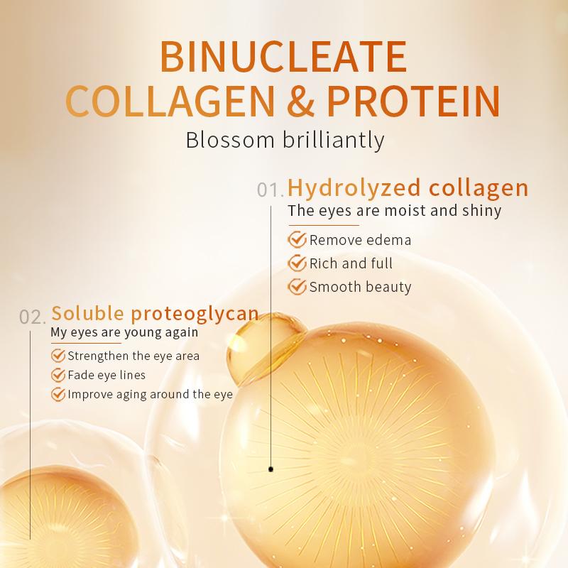 TJE Укрепляющая маска для глаз с коллагеном и полипептидом(1,75мл*40)box Светлые темные круги под глазами и тонкие линии под мешками под глазами подтянутся и разгладятся