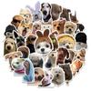 60Pcs Cute Dog Funny Animals Stickers Aesthetic Decals Notebook Car Motorcycle Laptop Kid Cartoon Sticker Toy