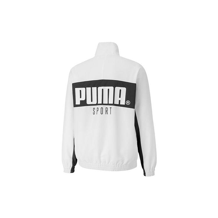 Puma Повседневная спортивная куртка с цветными блоками и принтом Мужская верхняя одежда Белый 597368-02