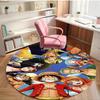 One Piece Print Round Rug, Washable Floor Carpet, For Entryway Dorm Laundry Room Office Study, Home Decor Birthday Christmas Gift