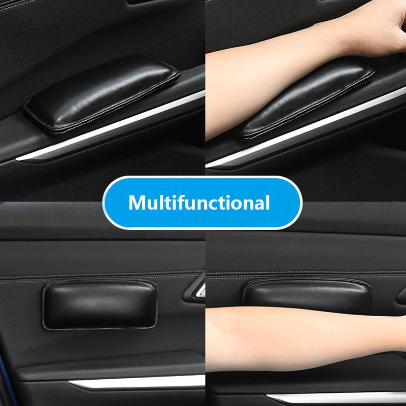 Кожаный наколенник для салона автомобиля, подушка из пены с эффектом памяти, накладка на ногу, поддержка бедра, автомобильные аксессуары