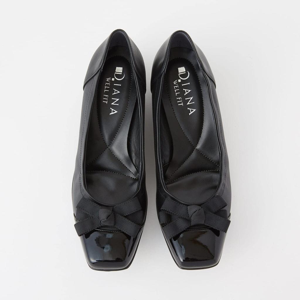 WELLFIT Туфли на низком каблуке, плоская подошва, сделано в 175363100012 [Диана], Обувь, Япония, Черный, 24.0см,