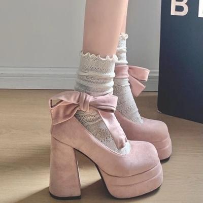 Модная женская обувь Мэри Джейн Модные туфли на высокой платформе и высоком каблуке Обувь в стиле японской Лолиты Женские туфли-лодочки Туфли в стиле принцессы для вечеринки