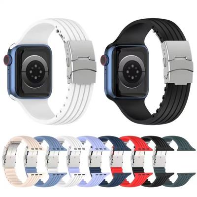 Силиконовый ремешок для Apple Watch 49 мм, 44 мм, 40 мм, 45 мм, 41 мм, 38 мм, 42 мм, ремешок для умных часов IWatch Series 5, 4, 3, 6 Se 7, 8 Ultra, ремешок для часов, браслет