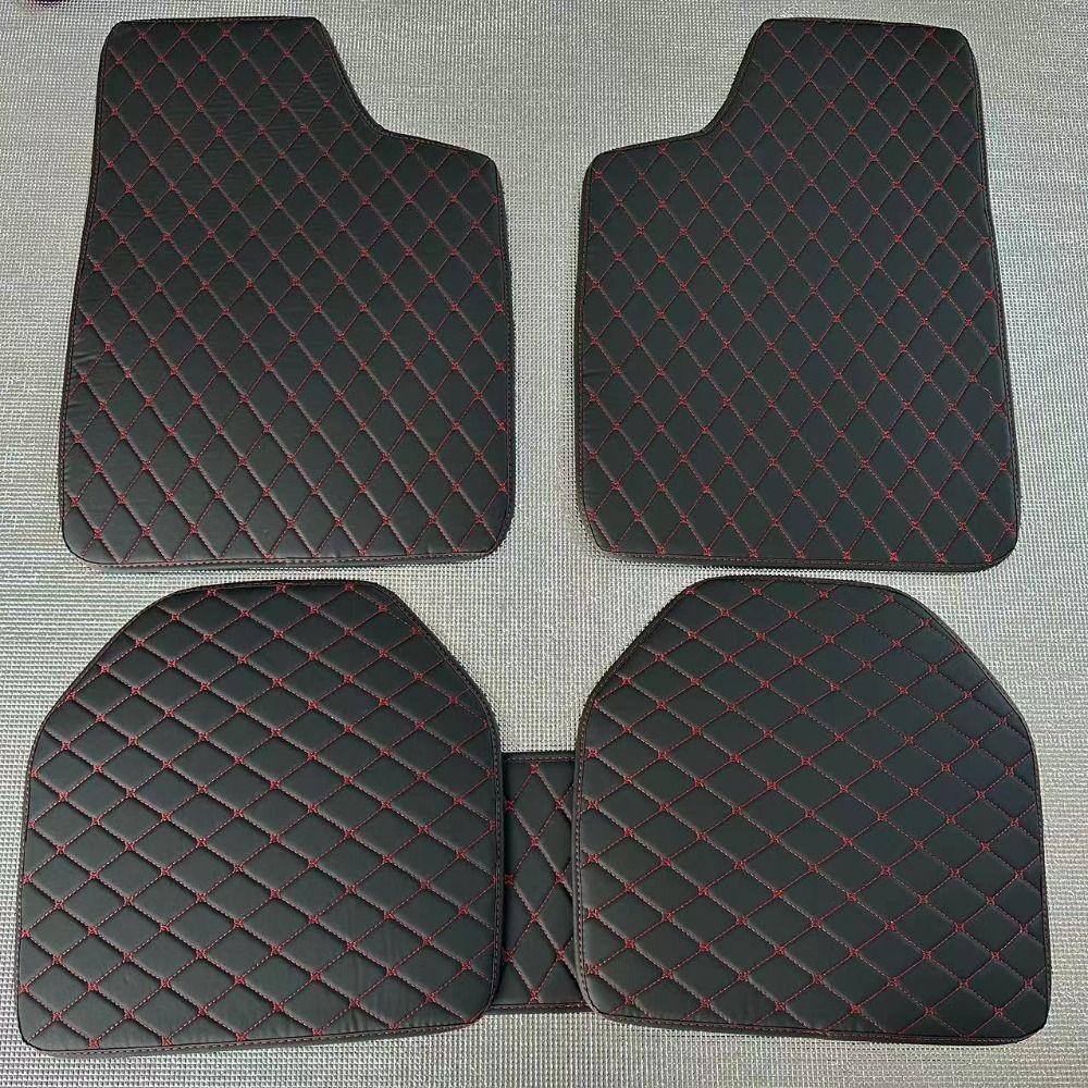 Водонепроницаемые автомобильные коврики из искусственной кожи, автомобильный пол, 5 шт., защитная накладка для ног, авто