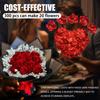 300 шт. Готовые лепестки роз из атласной ленты Полуфабрикат для Вечной розы Сделай сам Рамос Цветы навсегда Букеты Вечнозеленые цветы, для