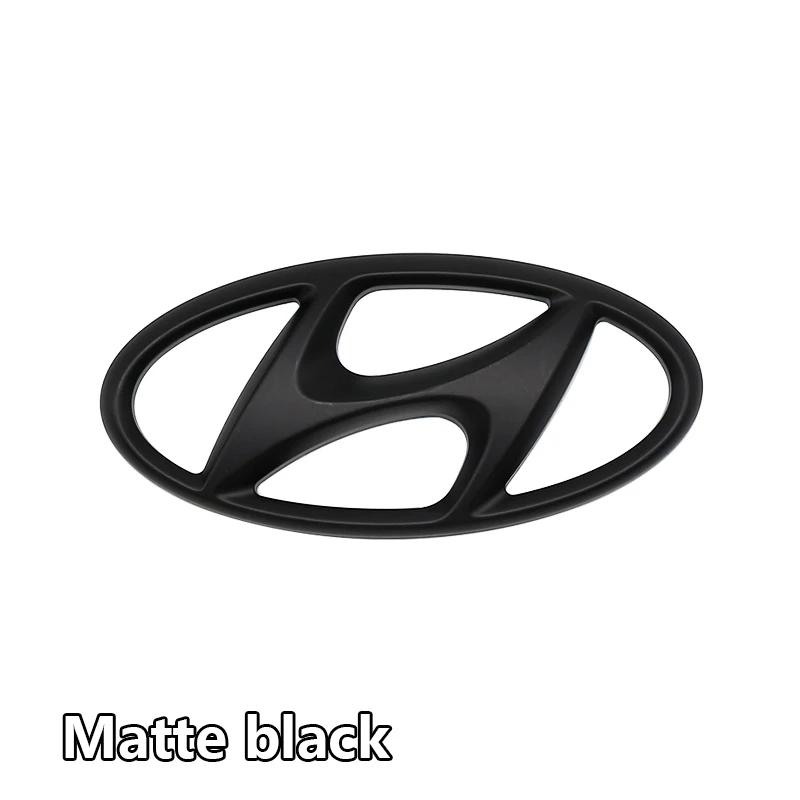 3D ABS Car Front Grille Trunk Logo Sticker Trunk Logo For Hyundai I10 Elantra Getz Sonata XG Terracan Coupe Trajet Matrix Emblem XX1