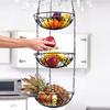 Fashion Space Saving 3Layers Iron Wire Fruit Basket for Storage
