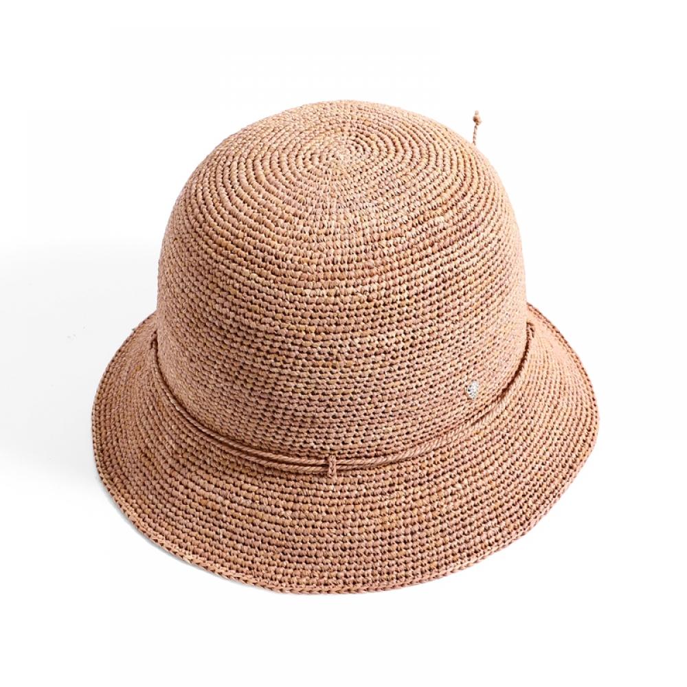 Шляпа Helen Kaminski Hat50136 Nu Villa 6 Нуга Металлический Логотип Клош Шляпа Ведро